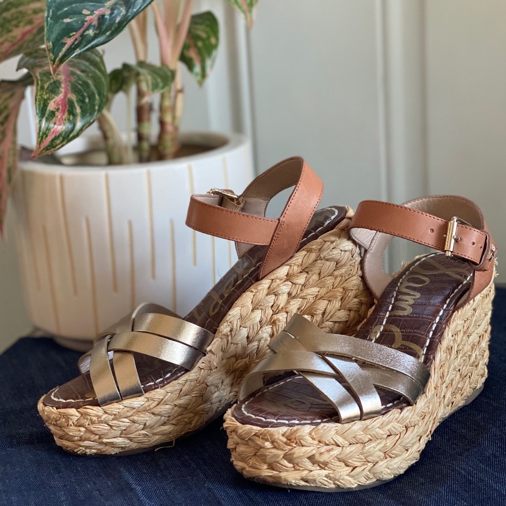 Sam Edelman Espadrille Wedge Platform Sandal